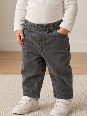 Calvin Klein Baby Grey Corduroy Pants | Size 18 Months | EUC